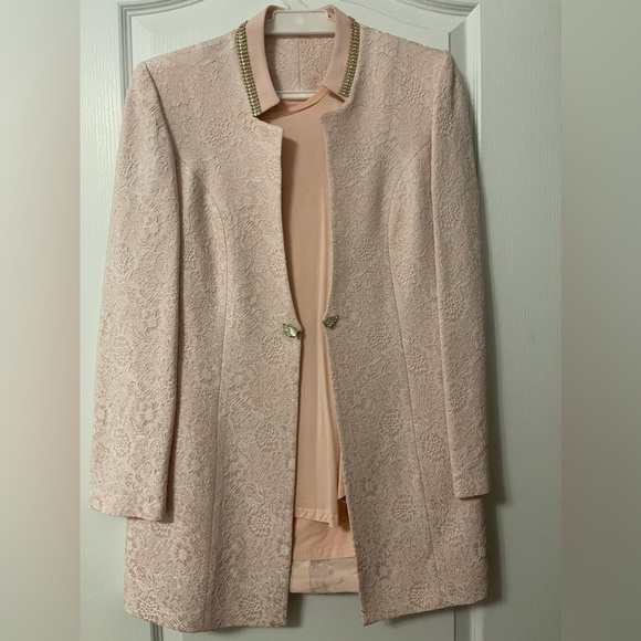 Baby pink patterned suit set - Picture 1 of 4